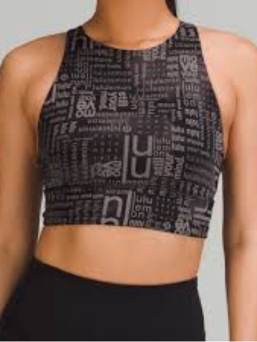 Lululemon Power Pivot Long Line Tank Top - Lululemon Ombre Black Multi